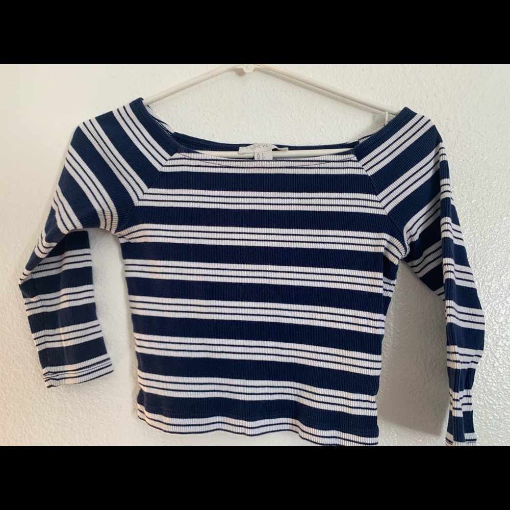 Forever 21 off the shoulder crop top